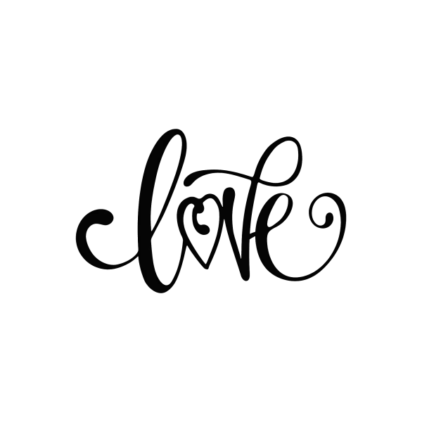 Steel wall art featuring the word 'Love' in cursive with a heart cut-out in the center of the 'o'. The design is painted black with a smooth finish, displayed against a plain background to highlight its intricate detailing.